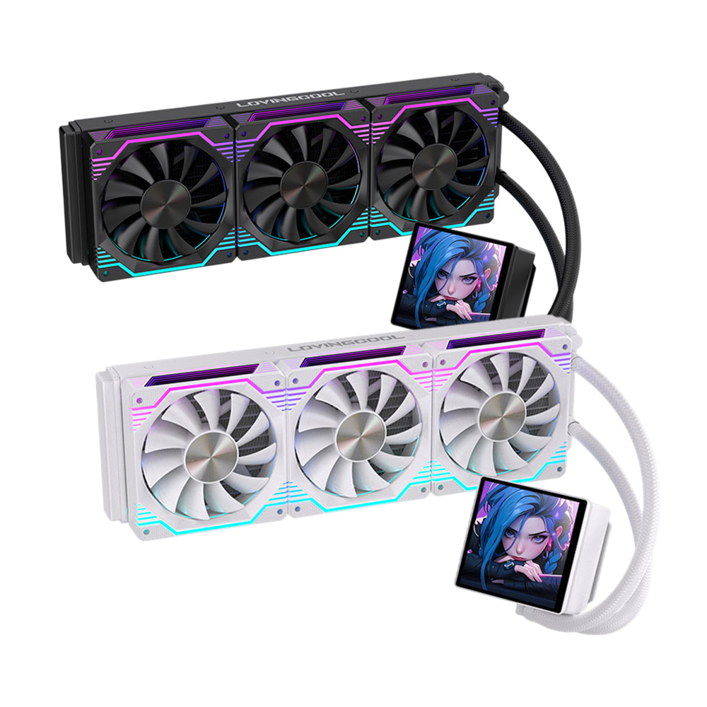 러빙쿨 DP-360-01 ARGB LCD 3열 수랭 쿨러 제품 사진