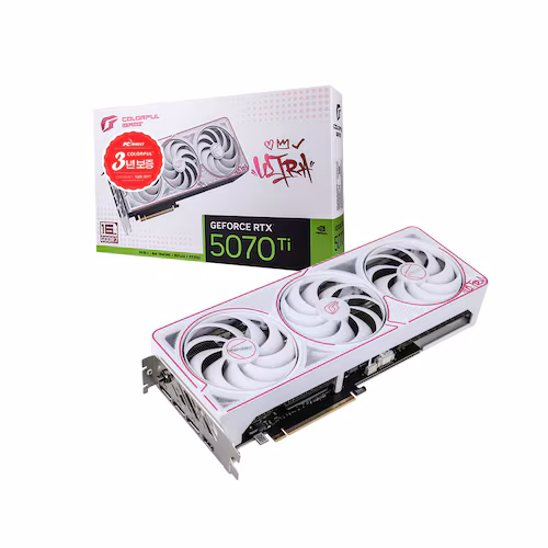 COLORFUL iGame 지포스 RTX 5070 Ti ULTRA OC SFF White D7 16GB 피씨디렉트 제품 사진