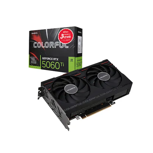 COLORFUL 지포스 RTX 5060 Ti GAMING DUO V2 D7 16GB 피씨디렉트 제품 사진