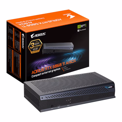 GIGABYTE AORUS 지포스 RTX 5060 Ti AI BOX D7 16GB 제이씨현 제품 사진