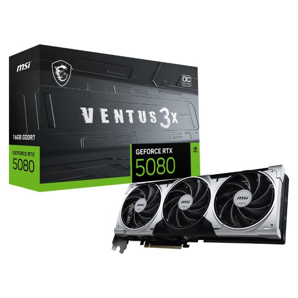 MSI 지포스 RTX 5080 벤투스 3X OC 플러스 D7 16GB 제품 사진