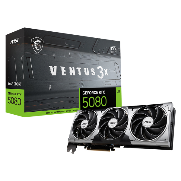 MSI 지포스 RTX 5080 벤투스 3X OC D7 16GB 제품 사진