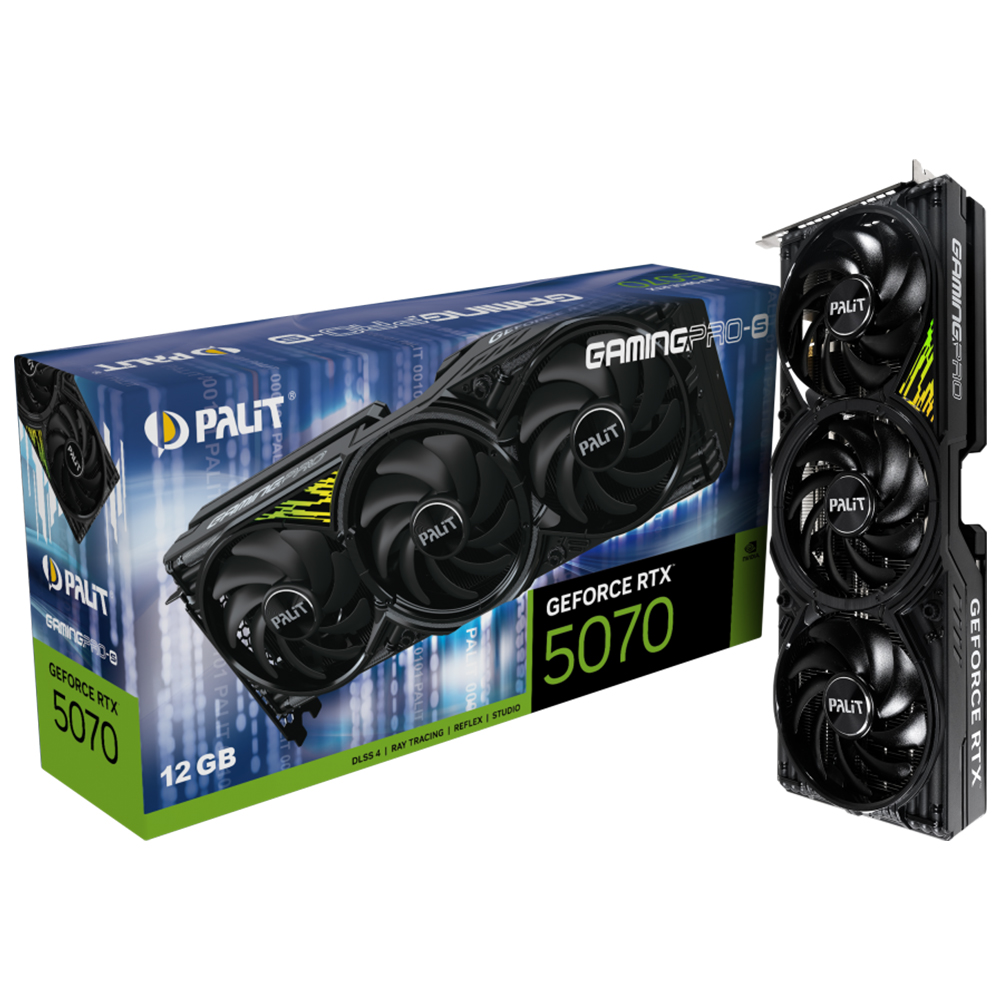 PALIT 지포스 RTX 5070 GAMINGPRO-S D7 12GB 이엠텍 제품 사진