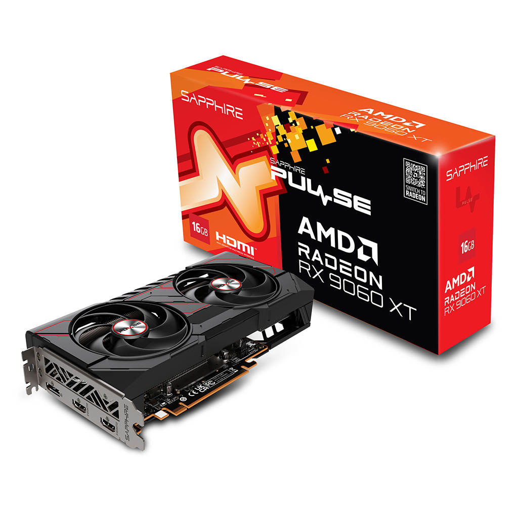 SAPPHIRE 라데온 RX 9060 XT PULSE OC D6 16GB 제품 사진