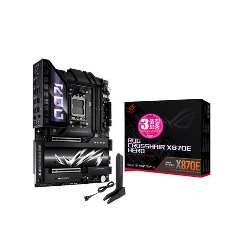 ASUS ROG CROSSHAIR X870E HERO STCOM 제품 사진