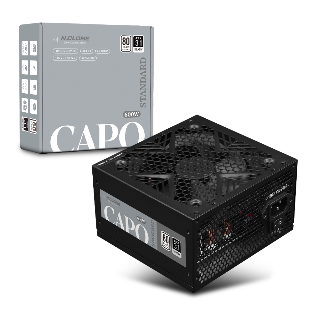 엔클롬 CAPO 600W 80PLUS스탠다드 ATX3.1
