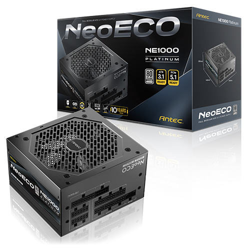 Antec NeoECO 1000W 80PLUS플래티넘 풀모듈러 ATX 3.1 제품 사진