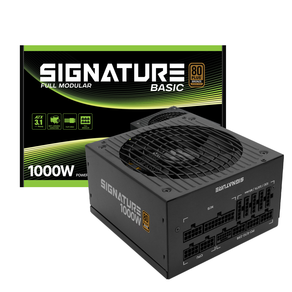 AONE 시그니처 1000W 80PLUS브론즈 풀모듈러 베이직 ATX3.1 제품 사진