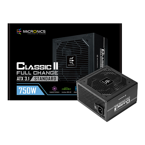 마이크로닉스 Classic II 풀체인지 750W 80PLUS스탠다드 ATX3.1 제품 사진
