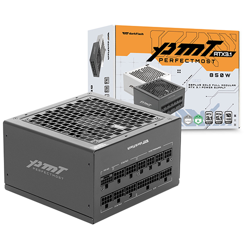 darkFlash 퍼펙트모스트 850W 80PLUS골드 풀모듈러 ATX3.1 블랙 제품 사진