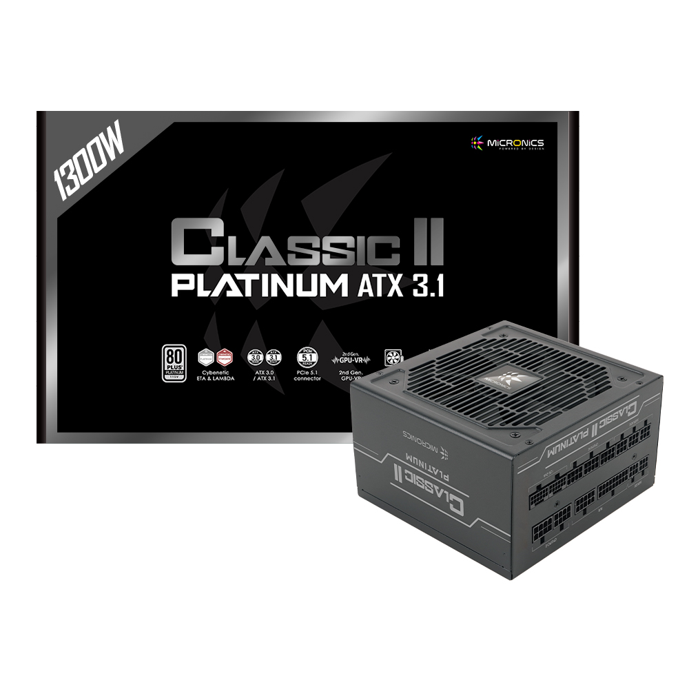 마이크로닉스 Classic II 1300W 80PLUS플래티넘 ATX3.1 제품 사진
