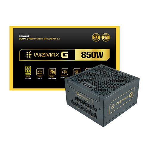 마이크로닉스 WIZMAX G- 850W 80PLUS골드 ATX3.1 제품 사진