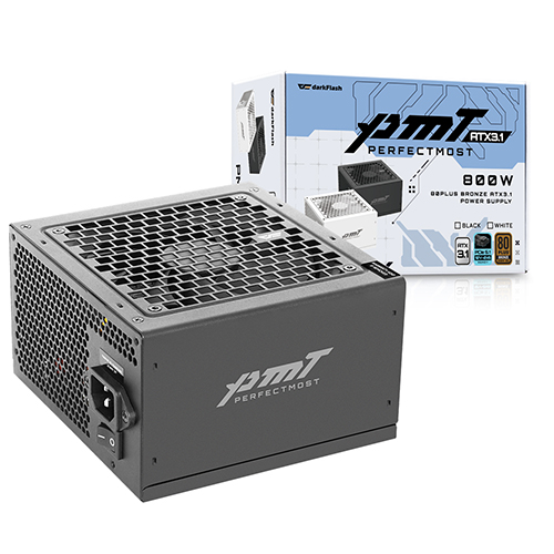 darkFlash 퍼펙트모스트 800W 80PLUS브론즈 ATX3.1 블랙 제품 사진