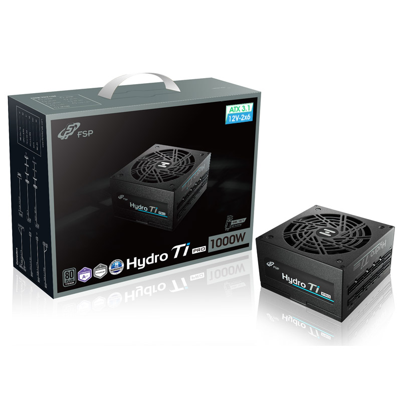 FSP HYDRO Ti PRO 1000W 80PLUS티타늄 ATX3.1 제품 사진