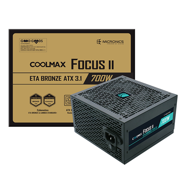 마이크로닉스 COOLMAX FOCUS II 700W ETA브론즈 ATX3.1 제품 사진