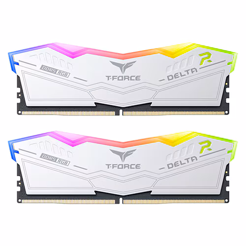 TeamGroup T-Force DDR5 -7200 CL34 Delta RGB 화이트 패키지 제품 사진
