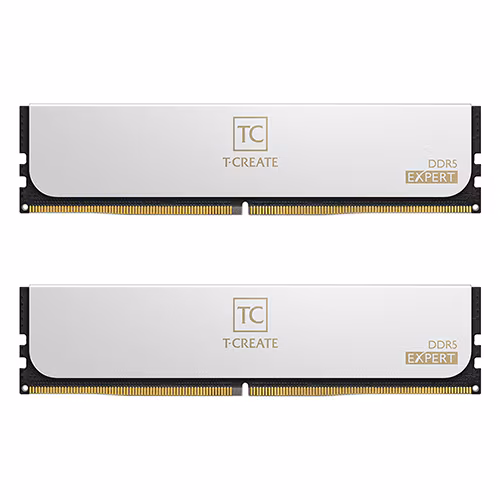 TeamGroup T-CREATE DDR5-6000 CL34 EXPERT 화이트 패키지 서린 (64GB(32Gx2)) 제품 사진