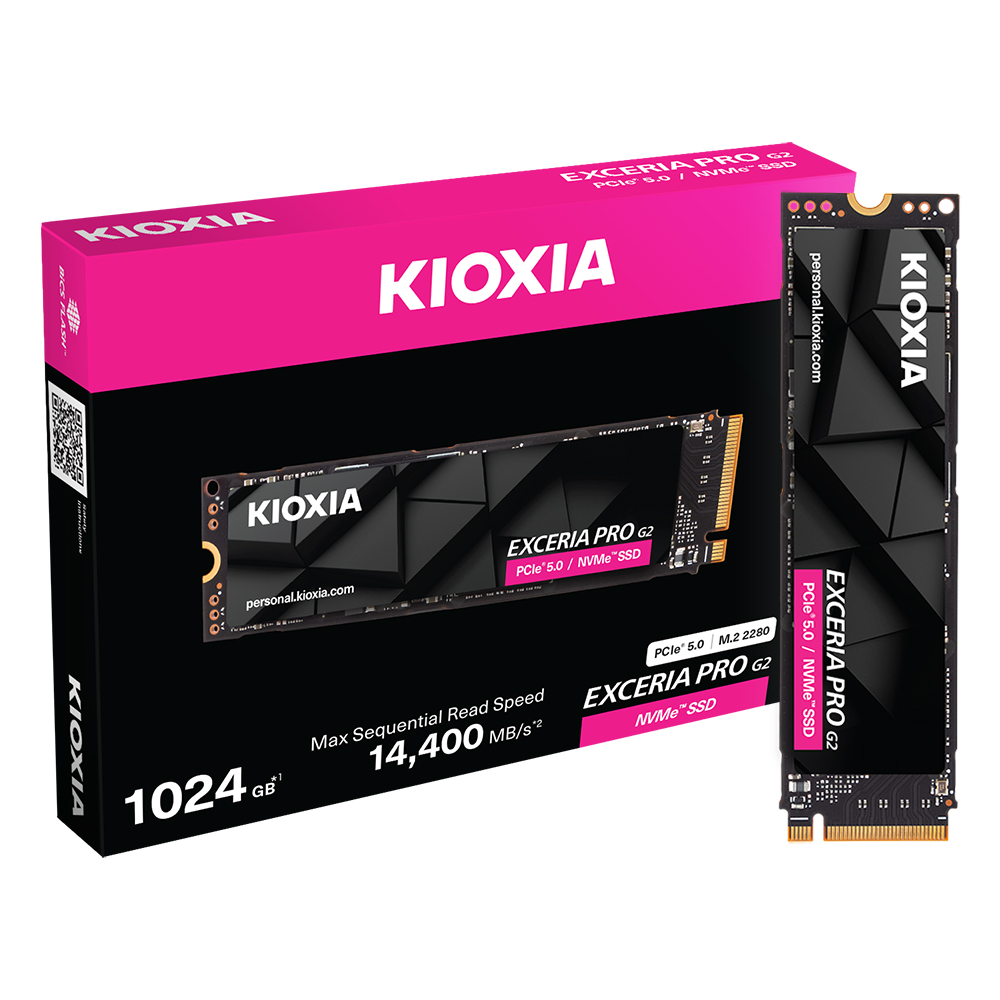 키오시아 EXCERIA PRO G2 M.2 NVMe 제품 사진