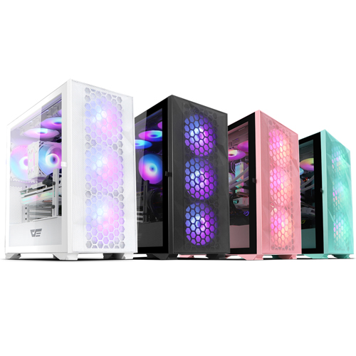 darkFlash DLX21 RGB MESH 강화유리 (블랙) 제품 사진