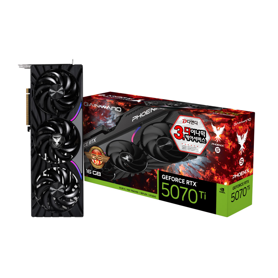 GAINWARD RTX 5070 Ti Phoenix-S GS OC 16GB 제품 사진