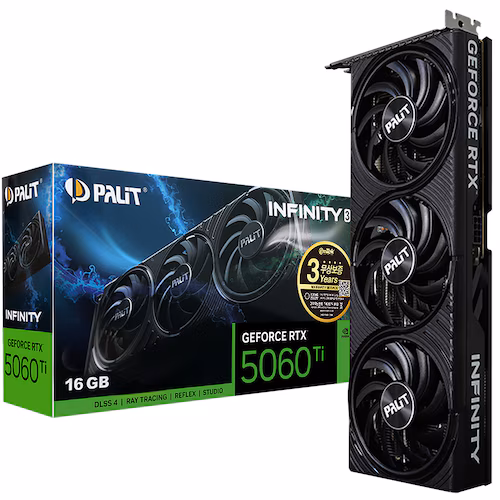 PALIT RTX 5060 Ti INFINITY 3 16GB 제품 사진