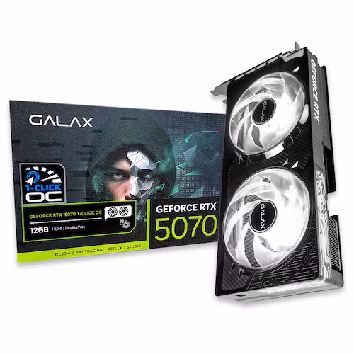 GALAX 지포스 RTX 5070 BLACK OC D7 12GB 제품 사진