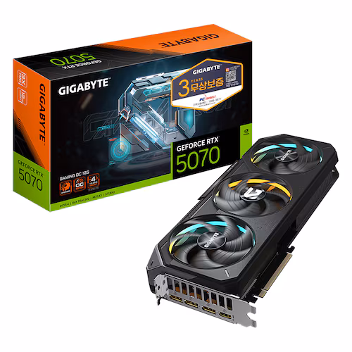GIGABYTE 지포스 RTX 5070 GAMING OC D7 12GB 피씨디렉트 제품 사진