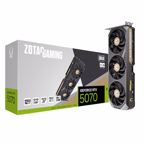 ZOTAC GAMING 지포스 RTX 5070 SOLID OC D7 12GB 제품 사진