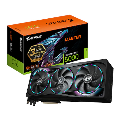 GIGABYTE AORUS RTX 5090 MASTER 32GB 제품 사진