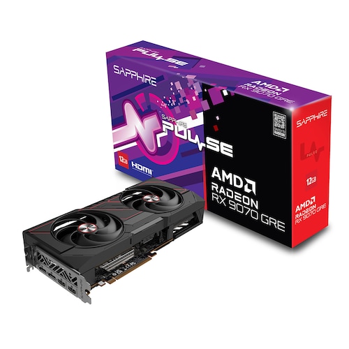 SAPPHIRE 라데온 RX 9070 GRE PULSE OC D6 12GB 제품 사진
