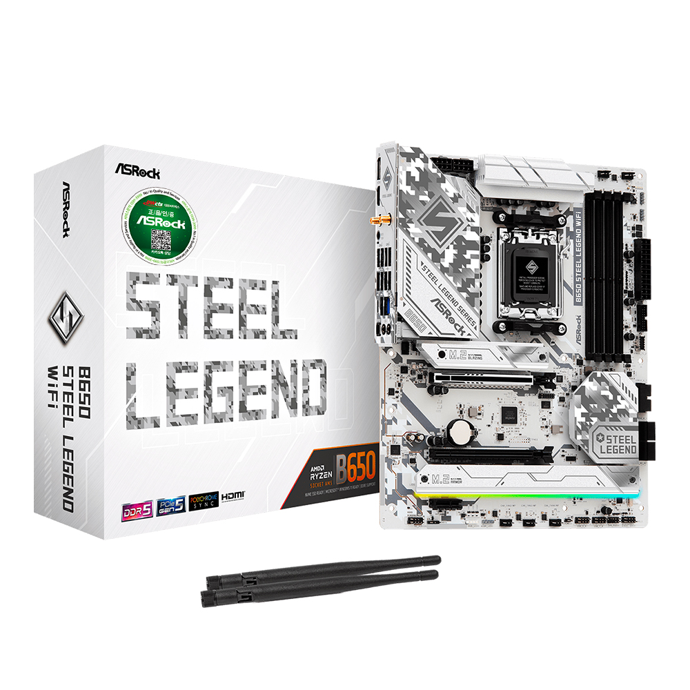 ASRock B650 스틸레전드 WiFi 대원씨티에스 제품 사진