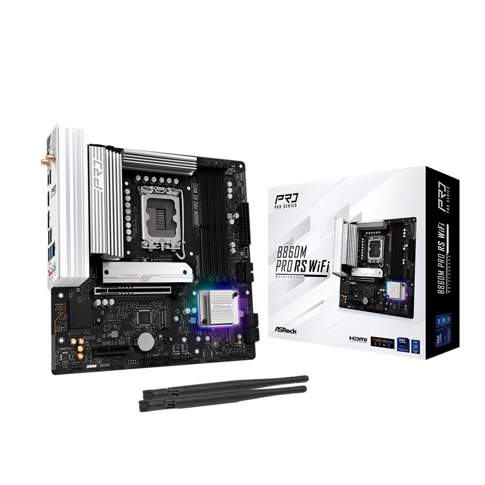 ASRock B860M Pro RS WiFi 인텍앤컴퍼니 제품 사진