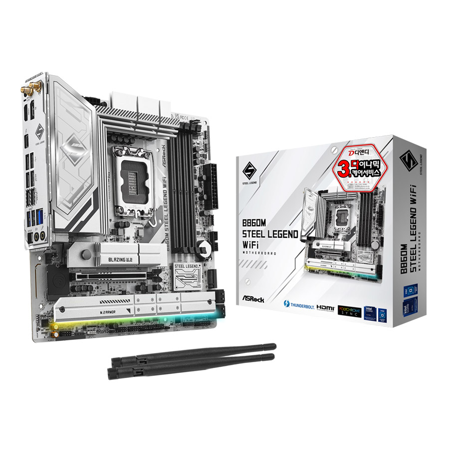 ASRock B860M 스틸레전드 WiFi 디앤디컴 제품 사진