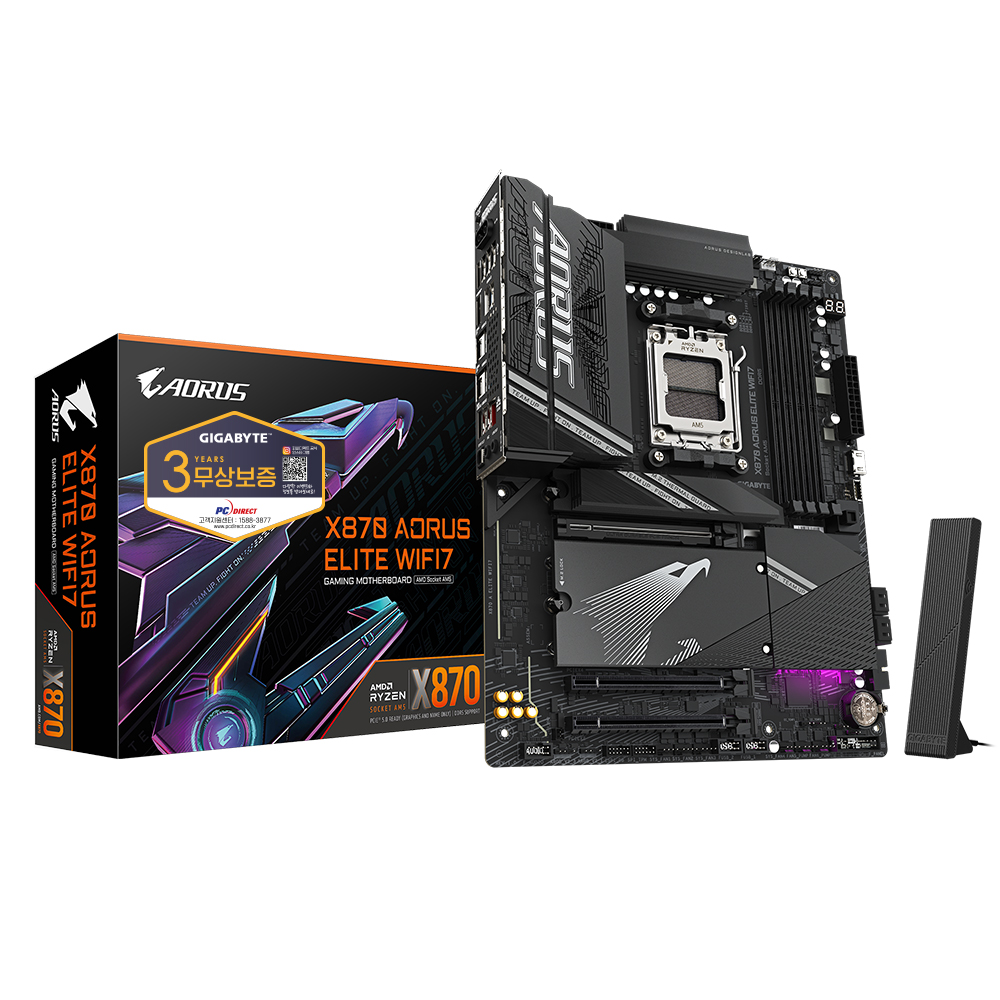GIGABYTE X870 AORUS ELITE WIFI7 피씨디렉트 제품 사진