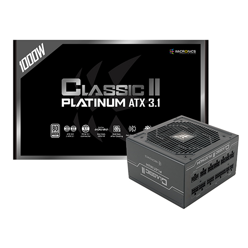 마이크로닉스 Classic II 1000W 80PLUS플래티넘 ATX3.1 제품 사진