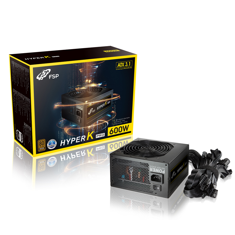 FSP HYPER K PRO 600W 브론즈 ATX3.1 제품 사진