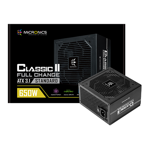 마이크로닉스 Classic II 풀체인지 650W 80PLUS스탠다드 ATX3.1 제품 사진